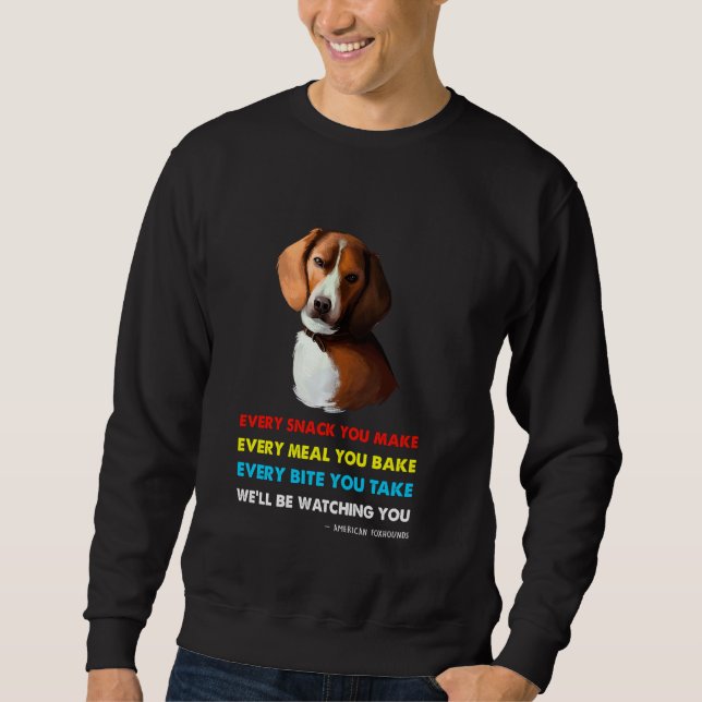 American Foxhound Funny Dog Sweatshirt (Vorderseite)