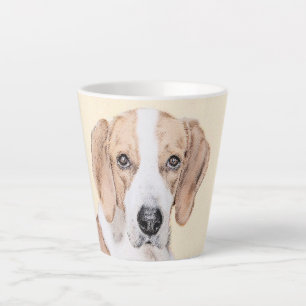 American Foxhound Painting - Niedliche Original Do Milchtasse