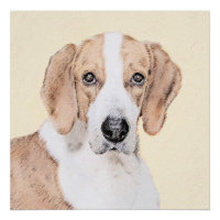 American Foxhound Painting - Niedliche Original Do