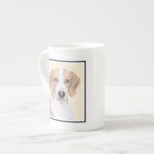 American Foxhound Painting - Niedliche Original Do Prozellantasse