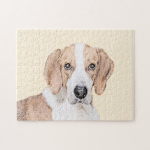 American Foxhound Painting - Niedliche Original Do Puzzle