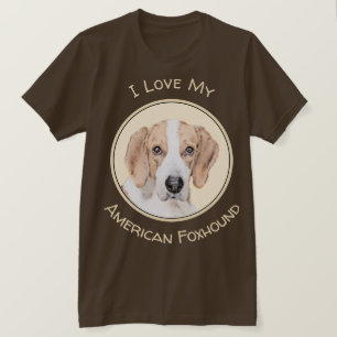 American Foxhound Painting - Niedliche Original Do T-Shirt
