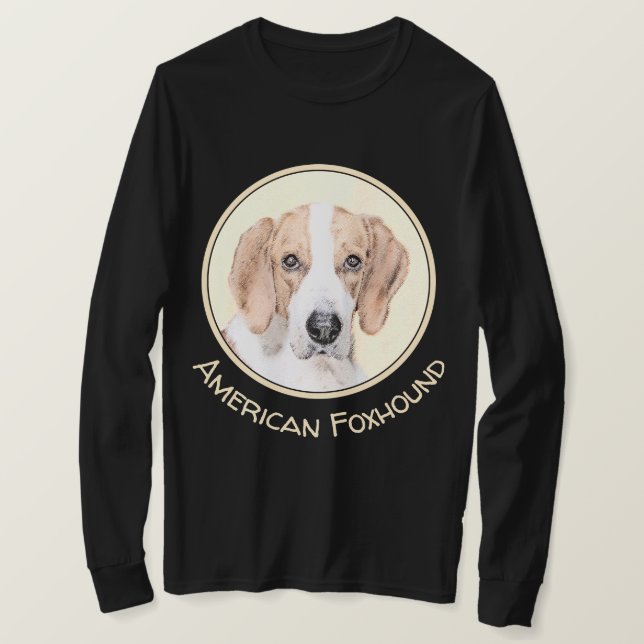 American Foxhound Painting - Niedliche Original Do T-Shirt (Design vorne)