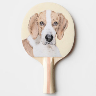 American Foxhound Painting - Niedliche Original Do Tischtennis Schläger