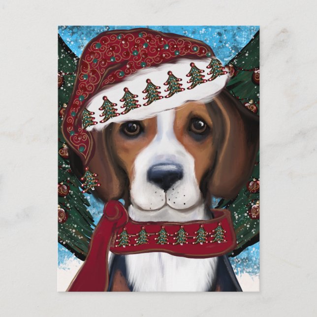 American Foxhound Postkarte (Vorderseite)