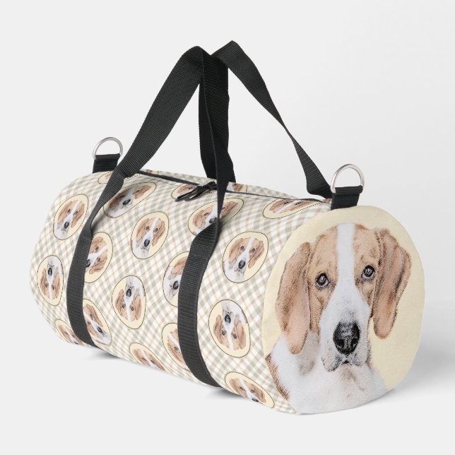 American Foxhound Red Walker Niedliche Malerei Dog Duffle Bag (Linke Seite)