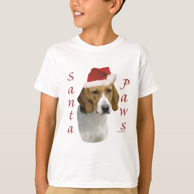 American Foxhound Santa Paws T-Shirt (Vorderseite)