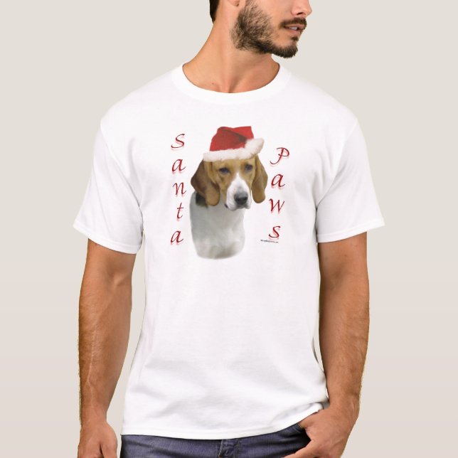 American Foxhound Santa Paws T-Shirt (Vorderseite)