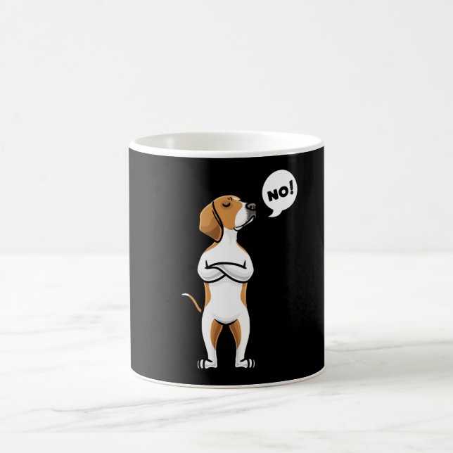 American Foxhound Stubborn Dog Kaffeetasse (Mittel)