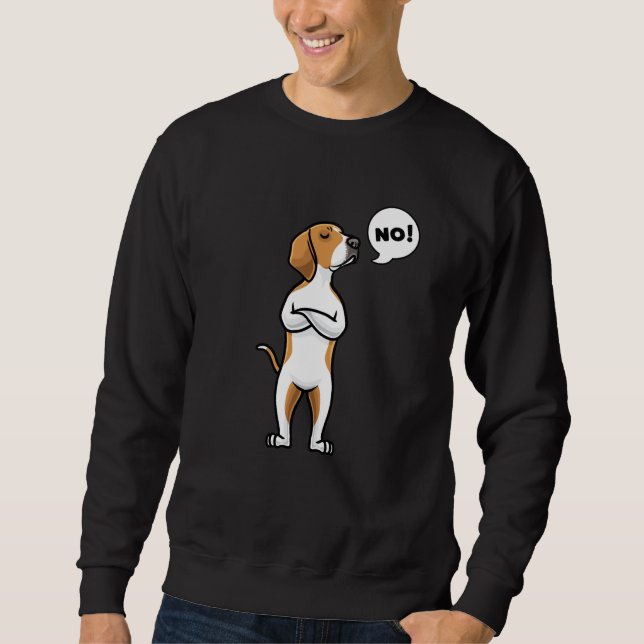 American Foxhound Stubborn Dog Sweatshirt (Vorderseite)