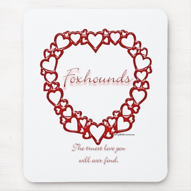 American Foxhound True Love Mousepad (Vorne)