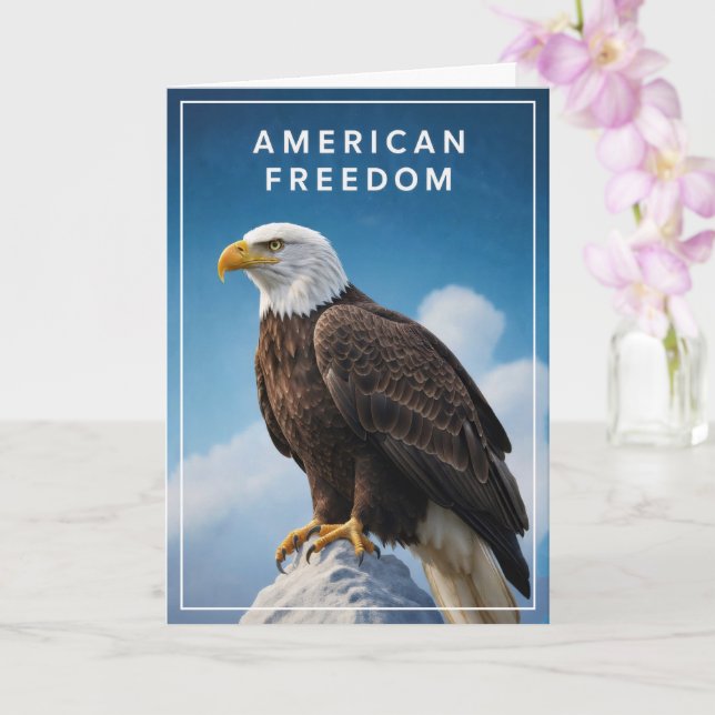 American Freedom Eagle Karte (Orchidee)