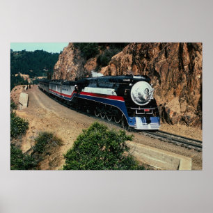 American Freedom Train 4449 in Cape Horn, Kaliforn Poster