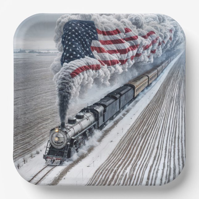 American Freedom Train Pappteller (Vorderseite)