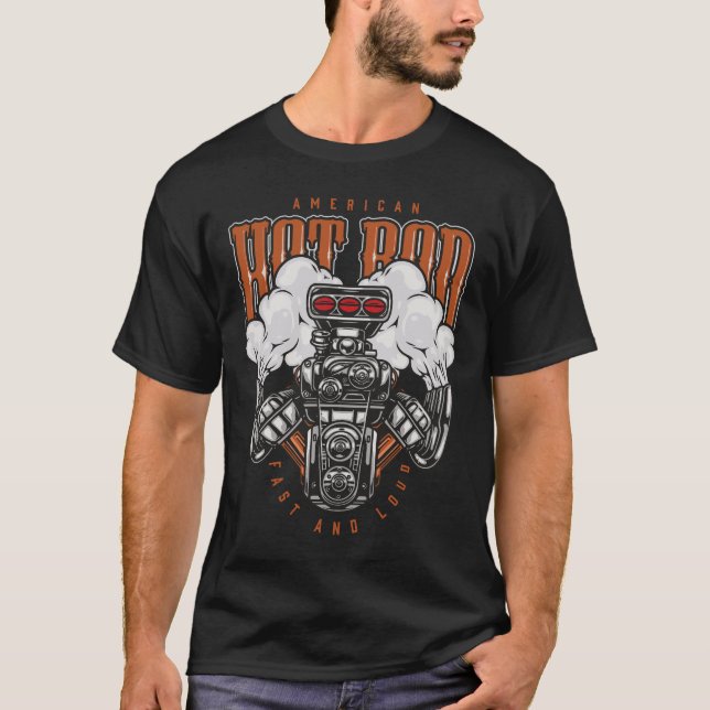 American Frisierte Auto - Schneller und lauter T - T-Shirt (Vorderseite)