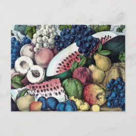 American Fruit Vintag Illustration Postkarte