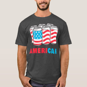 AmeriCan Funny 4. Juli Beer Patriotic USA T-Shirt