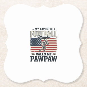 American-Fußball-Papaya-Vintage-Amerikanische-Flag Untersetzer
