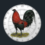 American Game BB Black Red Rooster Dartscheibe<br><div class="desc">Die schwarz gezapften schwarzen Spiele sind eine sehr alte und hochgeschätzte Variante. Sie werden aufgrund der schwarzen Flügelbucht als "Crow-Winged" bezeichnet. Im Auftrag von Kenny Troiano für sein Buch über Spielgeflügel-Farben.</div>