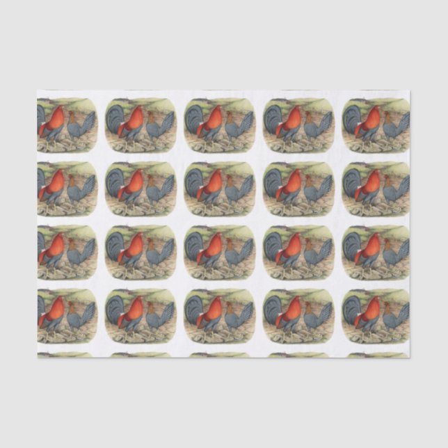 American Game Blue Reds Seidenpapier (Vorderseite)