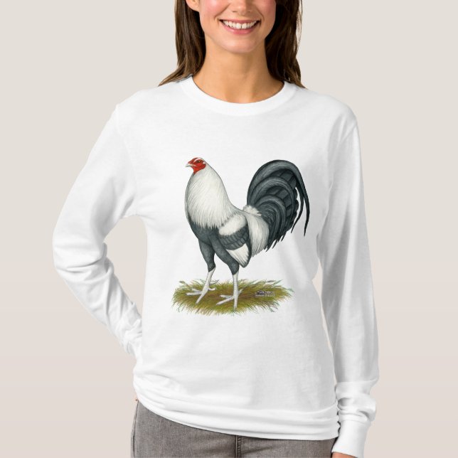 American Game Silver Blue Gamecock T-Shirt (Vorderseite)