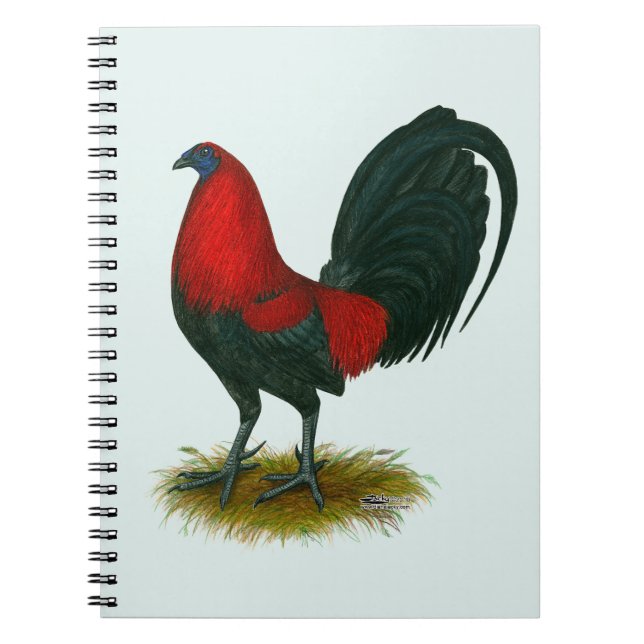 American Gamecock: Brown Red Notizblock (Vorderseite)