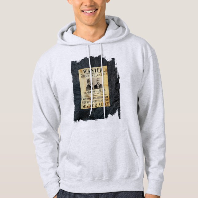 American Gangster FBI am häufigsten Gewollt List C Hoodie (Vorderseite)
