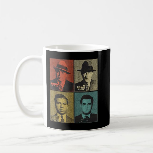 American Gangsters Mafia Bosses Kaffeetasse (Links)