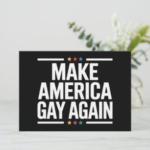 American Gay wieder Funny Gay Pride Monat Einladung