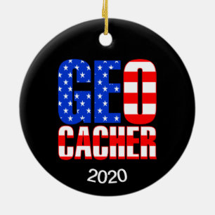 American Geocacher Keramik Ornament
