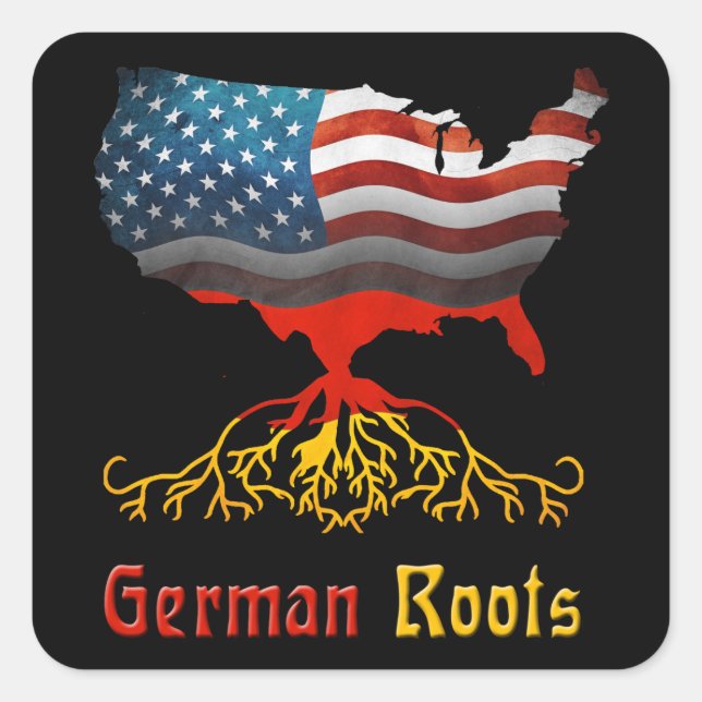 American German Roots Stickers (Vorderseite)