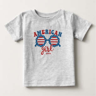 American Girl 4. Juli Sonnenbrille Sommer Baby T-shirt