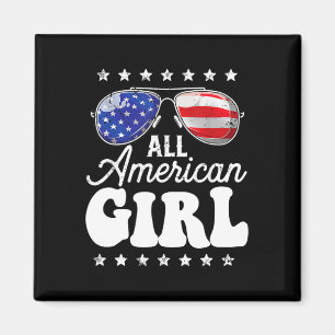 American Girl 4. Juli Usa Boys Patriotic Teens Magnet