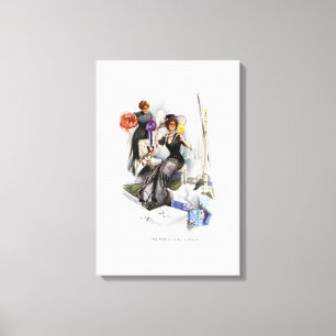 American Girl in Frankreich von Harrison Fisher Leinwanddruck