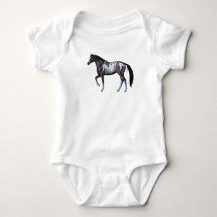 American Girl - Pferd, laufend - Baby Strampler