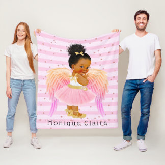 American Girl Pink Ballerina Angel Custom Fleecedecke