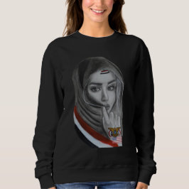 American Girl with Yemeni Roots – Yemen Flag Sweatshirt