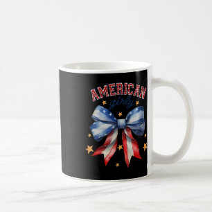 American Girly Coquette Bow 4. Juli Flag Frauen Kaffeetasse