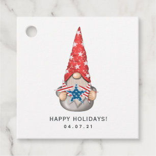 American Gnome Favor Tags Geschenkanhänger