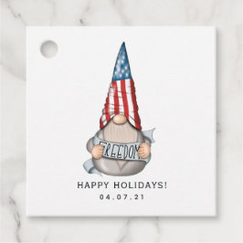 American Gnome Favor Tags Geschenkanhänger