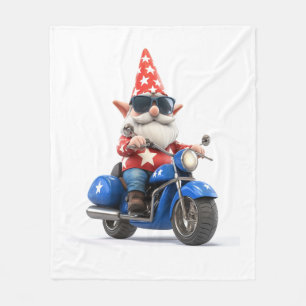 American Gnome Ride Motorrad Fleecedecke