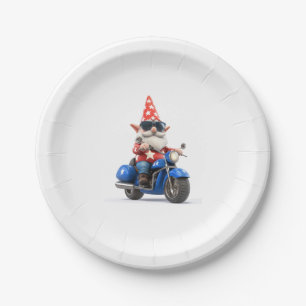 American Gnome Ride Motorrad Pappteller