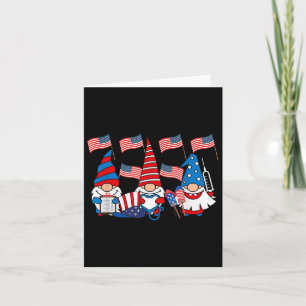 American Gnomes Nurse 4. Juli Scrub Top Patrio Karte