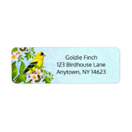 American Goldfinch Bird Address Labels