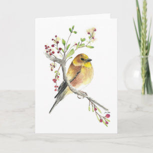 American Goldfinch Bird Card Karte