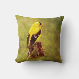 American Goldfinch Designer Accent Pillow Kissen