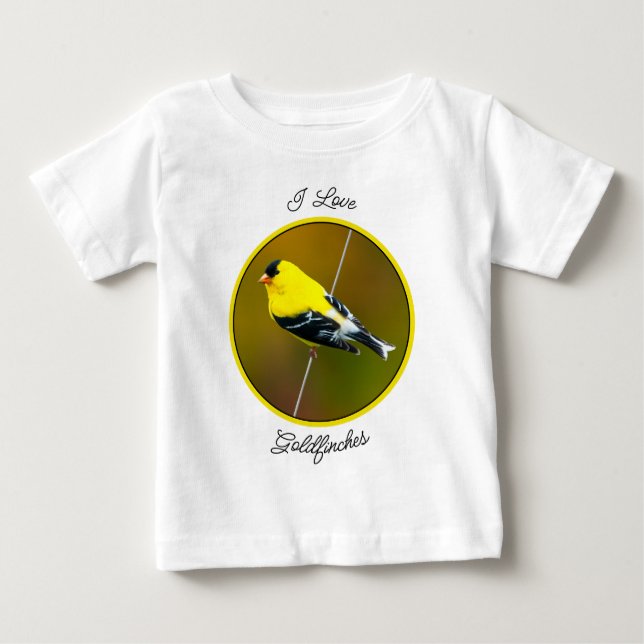 American Goldfinch - Originalfotografie Baby T-shirt (Vorderseite)