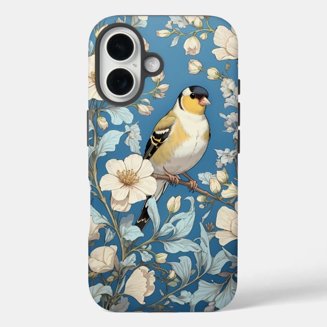 American Goldfinch William Morris Inspired Case-Mate iPhone Hülle (Rückseite)