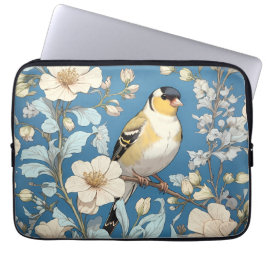American Goldfinch William Morris Inspired Laptopschutzhülle