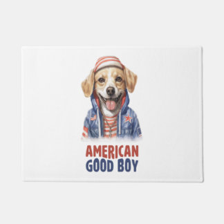 American GoodBoy Dog US Jacket im Juli Fußmatte